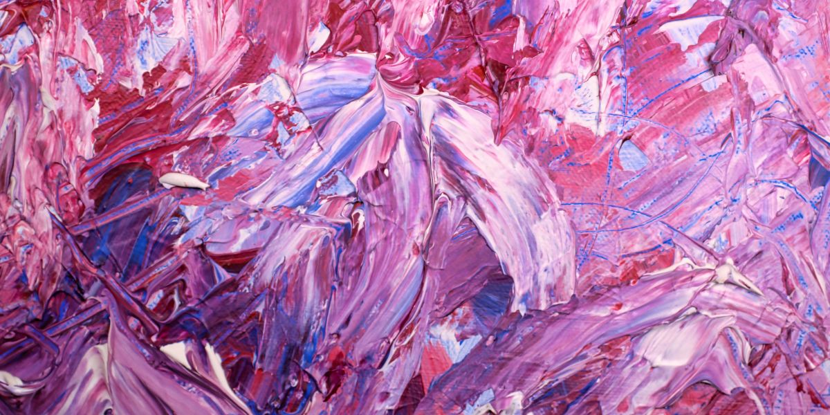 De l'art abstrait contemporain, de couleur rose